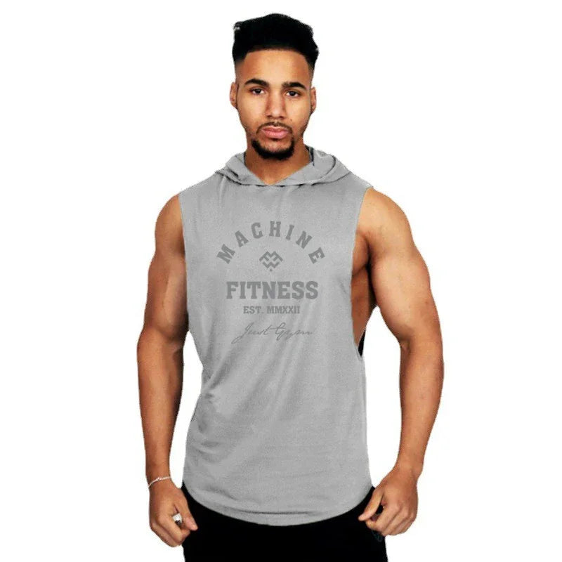 Machine Fitness Sleeveless Hoodie