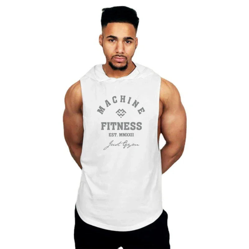 Machine Fitness Sleeveless Hoodie