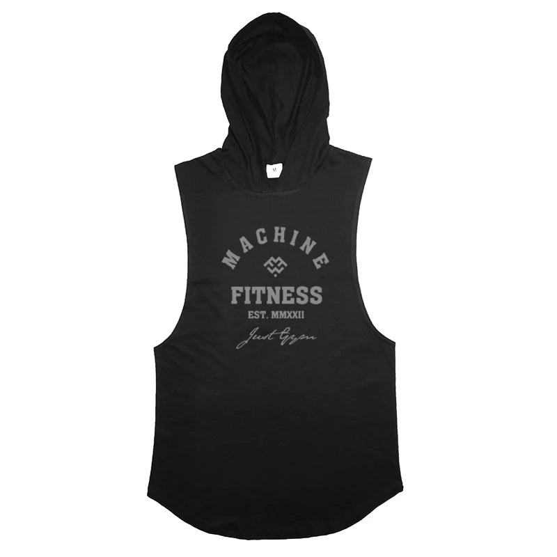 Machine Fitness Sleeveless Hoodie