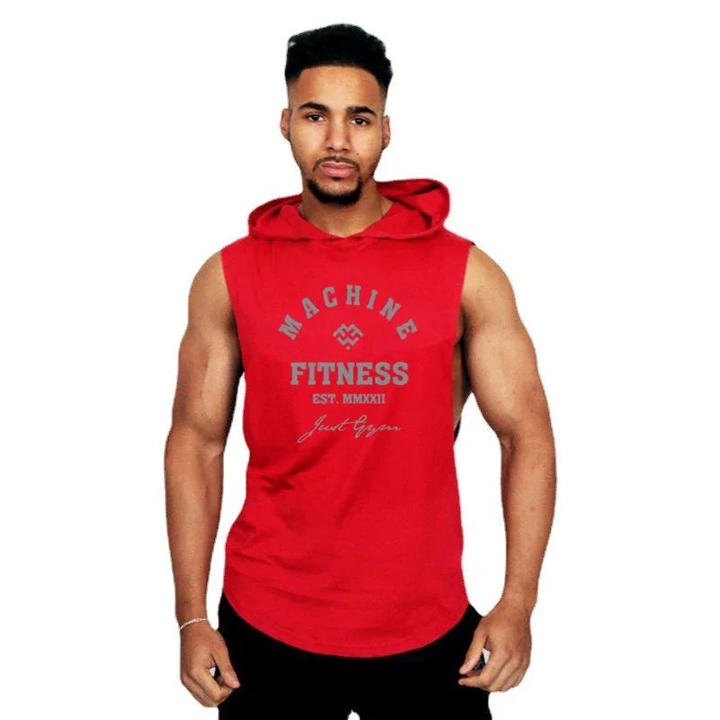 Machine Fitness Sleeveless Hoodie