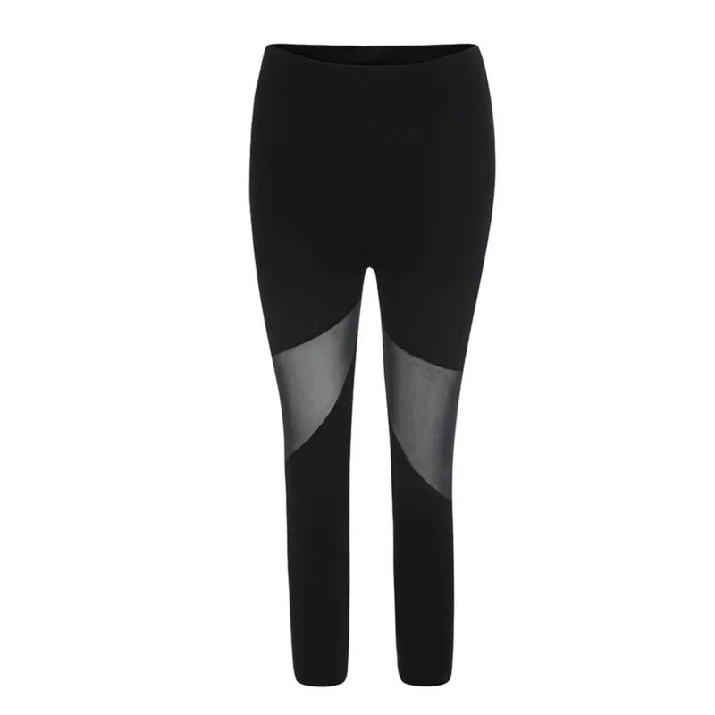 Mesh Panel Goth Girl Leggings